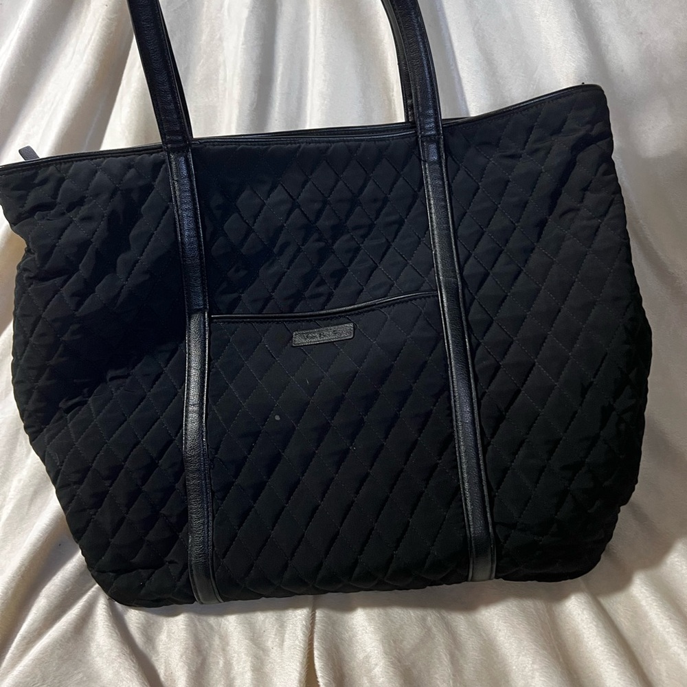 Vera Bradley Black Quilted Tote